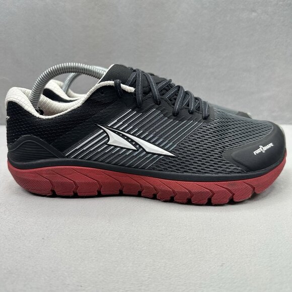 Mens Size 9.5 Altra Provision 4 Shoes Black / Red Running Athletic FootShape - Picture 1 of 8
